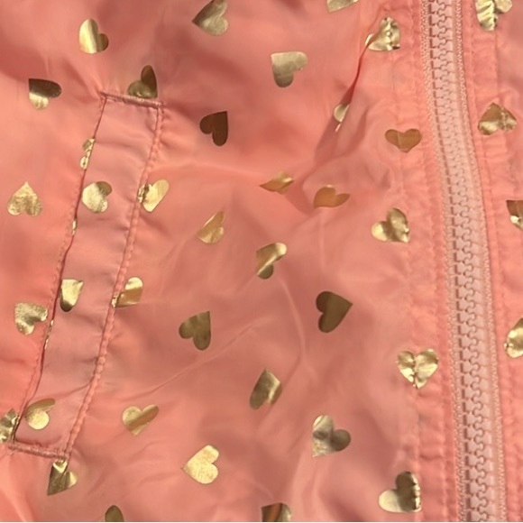 Victory Heart Pink Hooded Jacket with Gold Heart Details - Picture 11 of 12